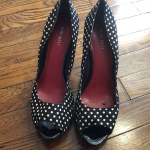Nine West peep toe heel 9M